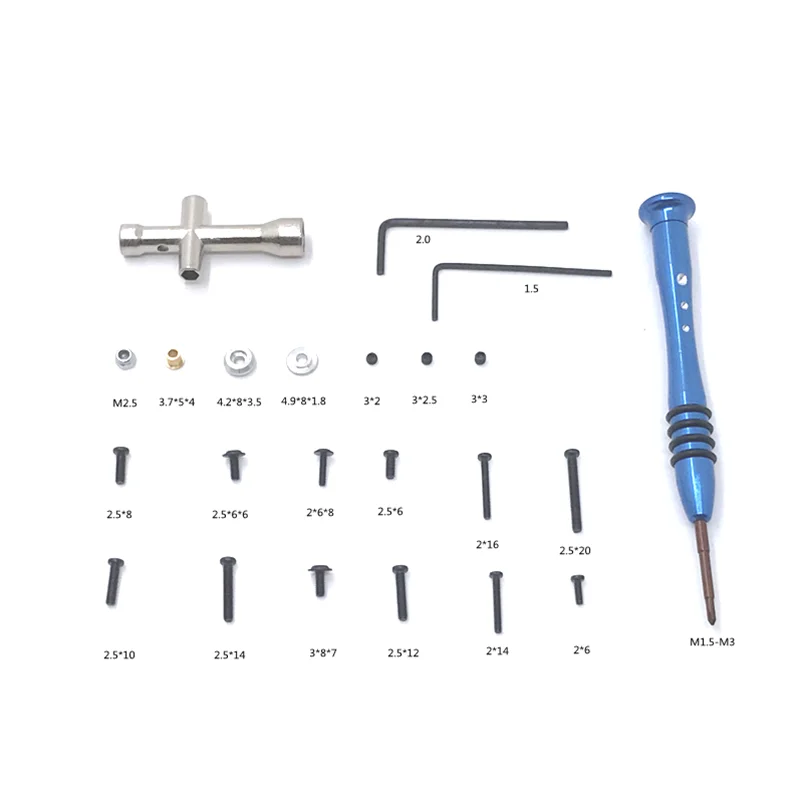 

WPL / MN Model RC Car Parts Upgrade And Refit Tools Screw Accessories Assembly Screw Tool Box