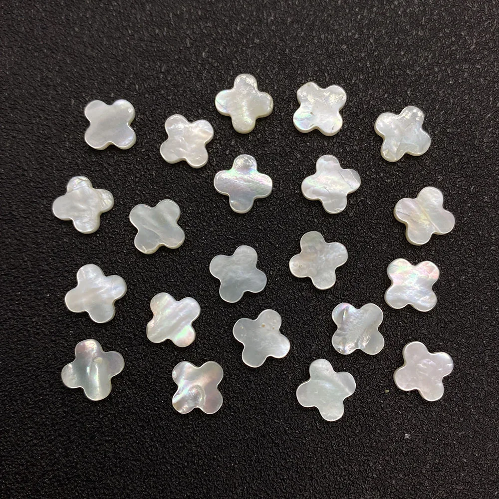 

10pcs Natural White Shell Beads Leaf Charm Female Shell Loose Beads DIY Necklace Bracelet Handmade Jewelry Making Components