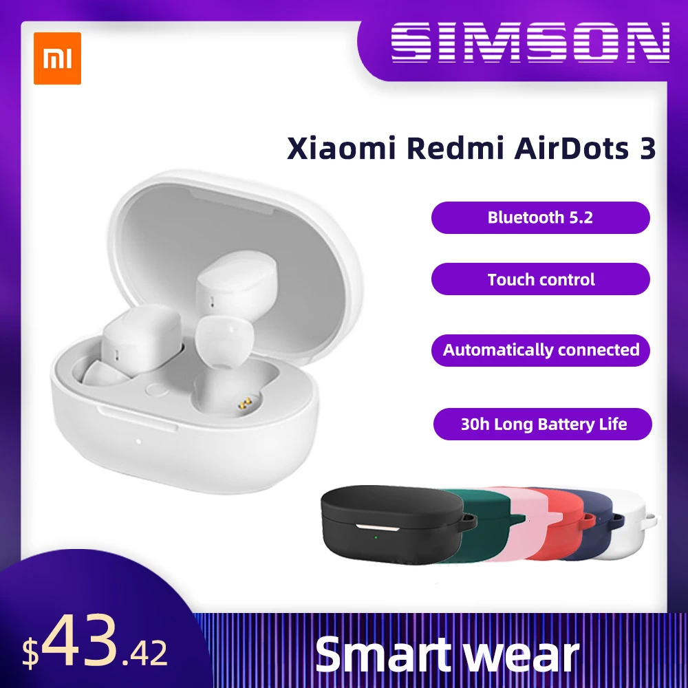 Xiaomi Redmi AirDots 3 наушники вкладыши TWS беспроводной Bluetooth 5 2 наушник Гибридный