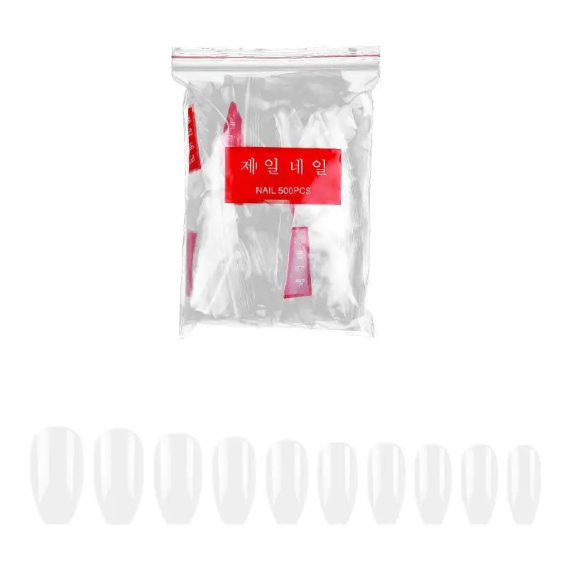 Pure Color Artificial Manicure Nail Extension Bright and Smooth Good Gloss Transparent Patch Fake Sticker Art Accessory | Красота и