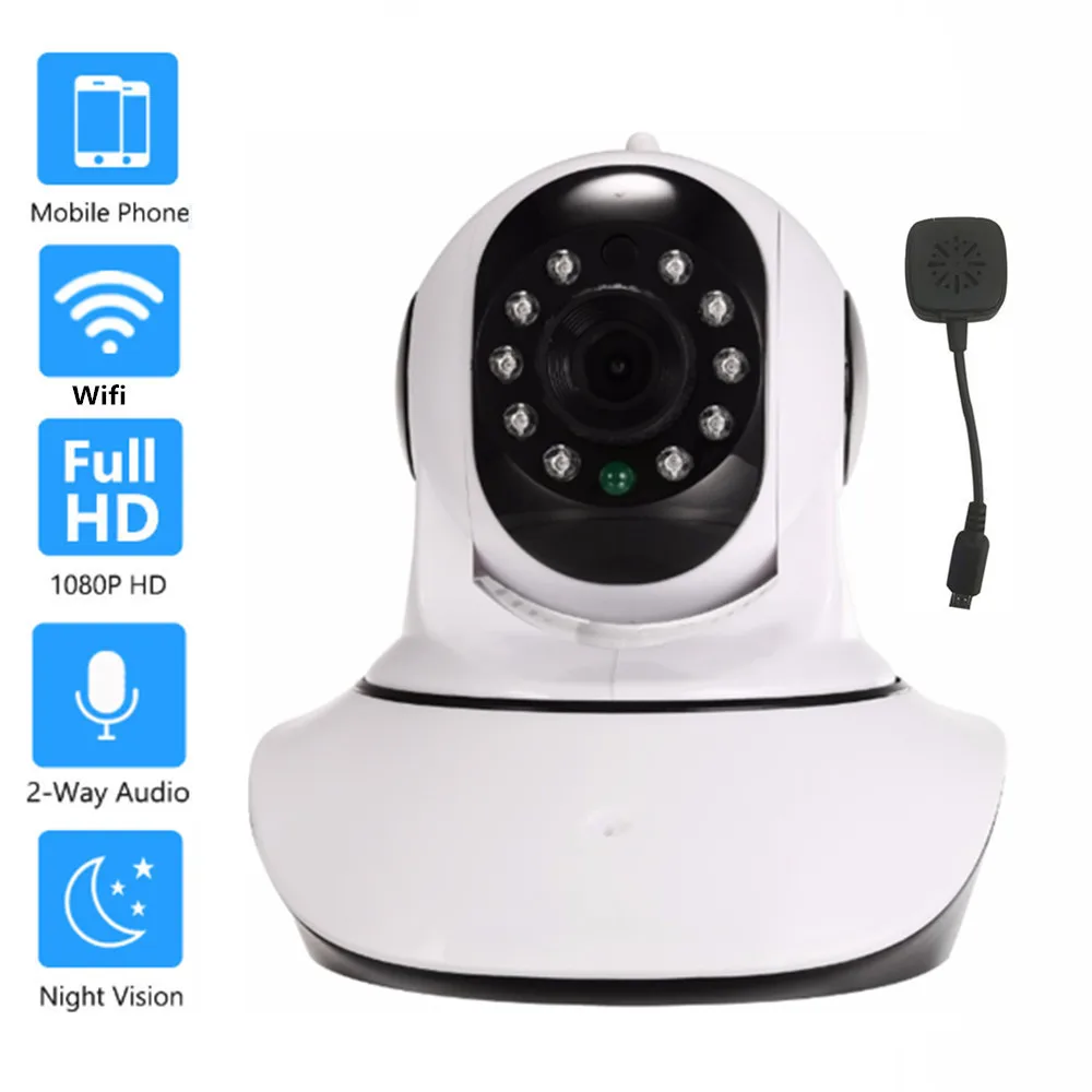 HD 720P домашняя купольная IP камера с Wi Fi видеонаблюдение SD карта Двусторонняя