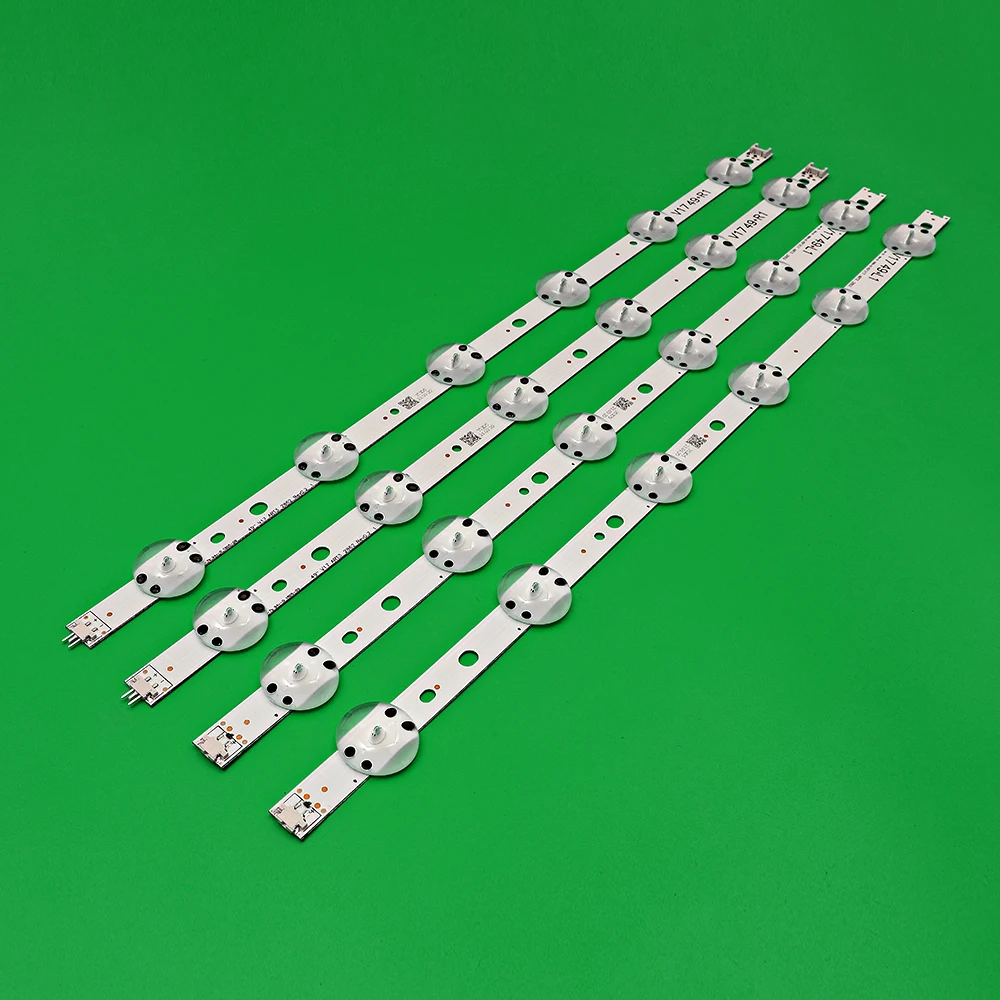 Новый комплект из 4 светодиодных лент 1020 мм для телевизоров LG 49UV340C 49UJ6565 49UJ670V V17 49 R1