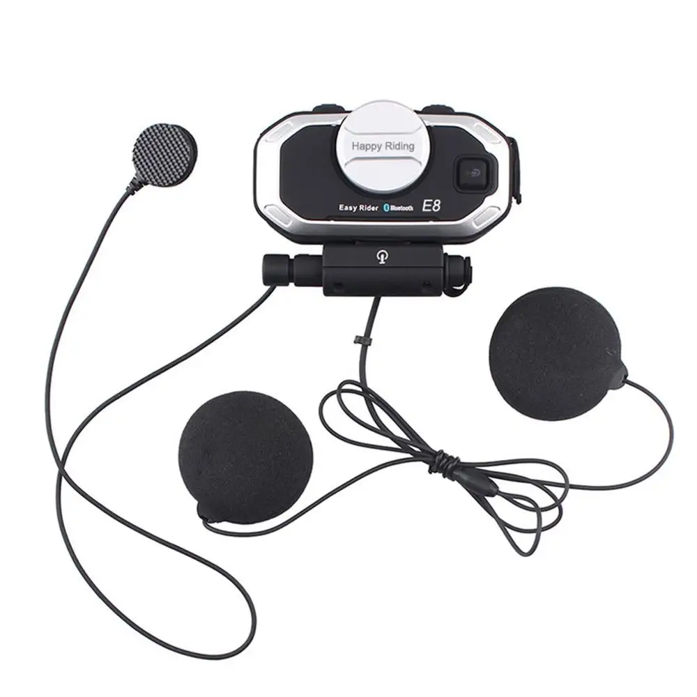 

Blurtooth-compatible Intercom Motorcycle Helmet Headsets Wireless Walkie Talkie Moto Stereo Interphone