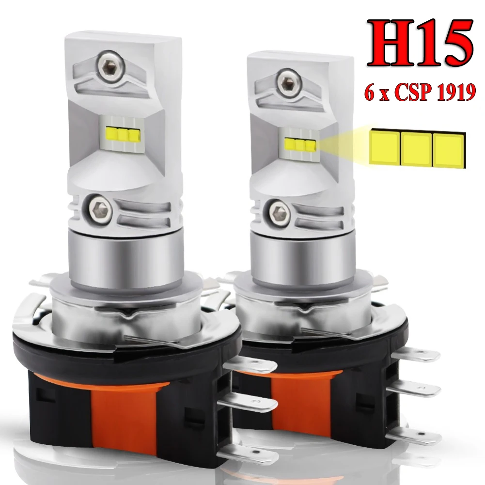 Светодиодные противотуманные фары H15 2 шт. CSP 1919 SMD высокой мощности светодиодный