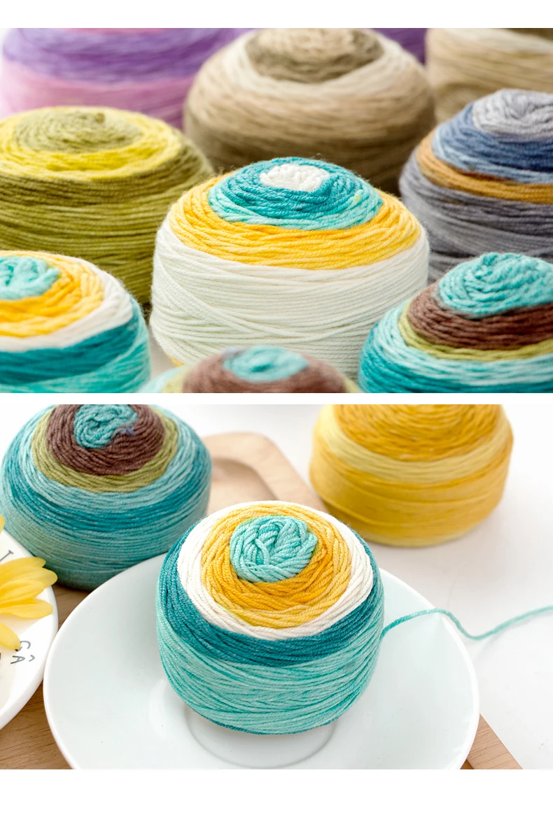 50 г/шт. 100% мериносовая шерсть пряжа для ручного вязания кашемировая вязка