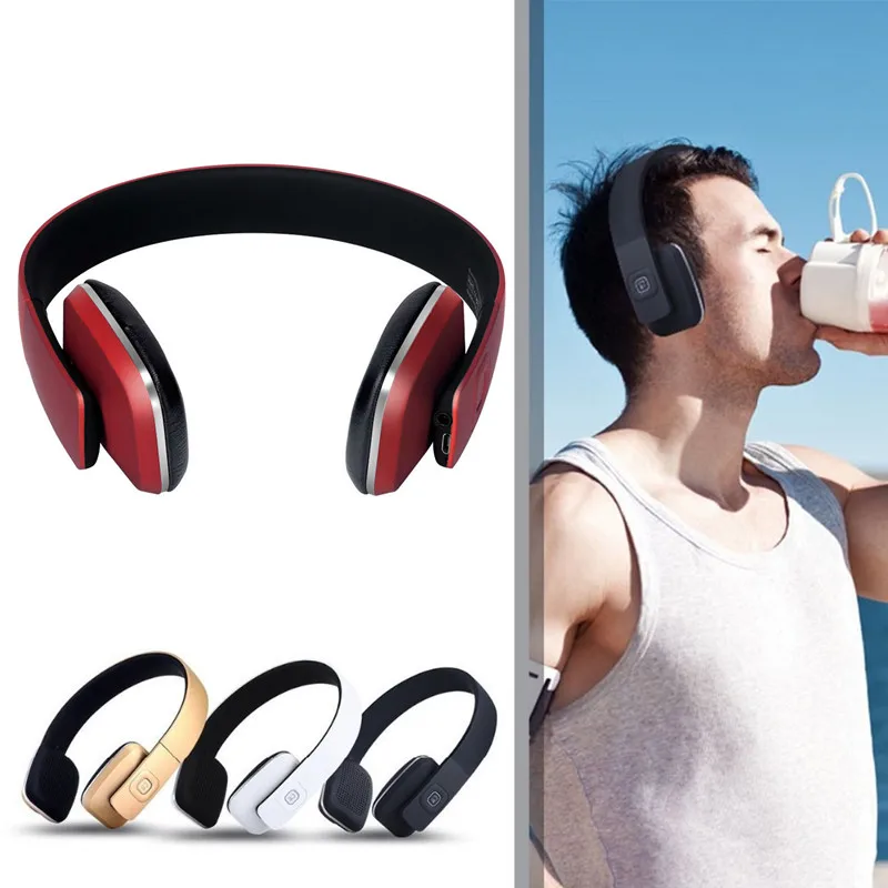 

Over-Ear Wireless Headphones Portable Sports Stereo Headsets with Mic Bluetooth-compatible for Iphone Android
