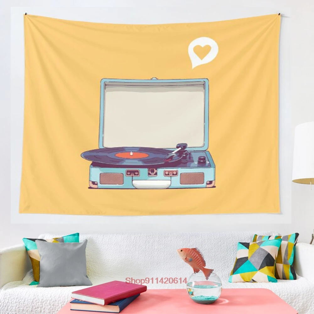 Синий Гобелен для виниловых записей настенное украшение гобелен ведра Богемный