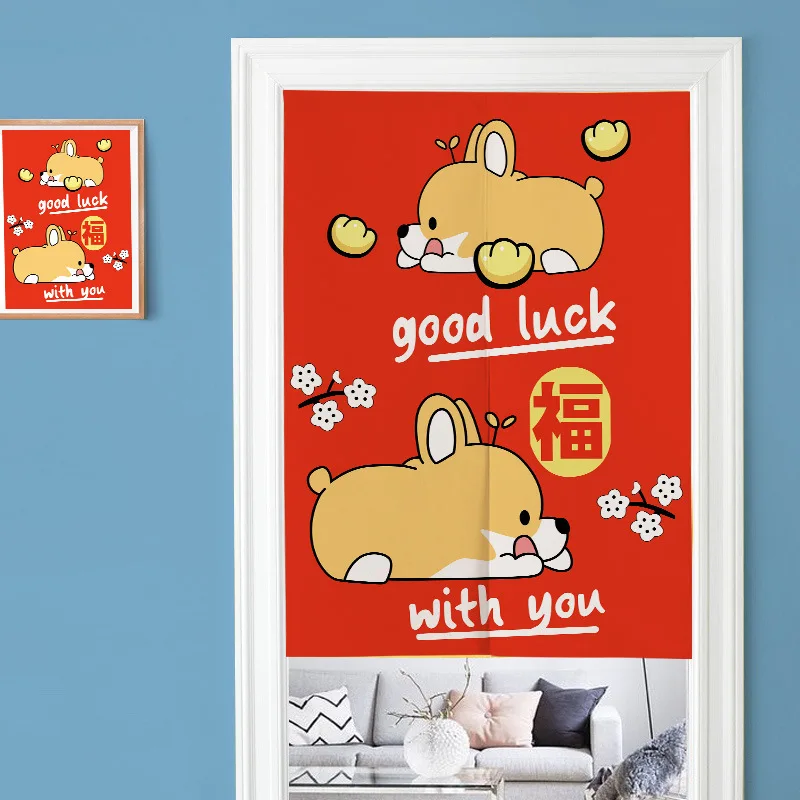 Японская Веселая кошка дверная занавеска в спальной разделительная фэн-шуй