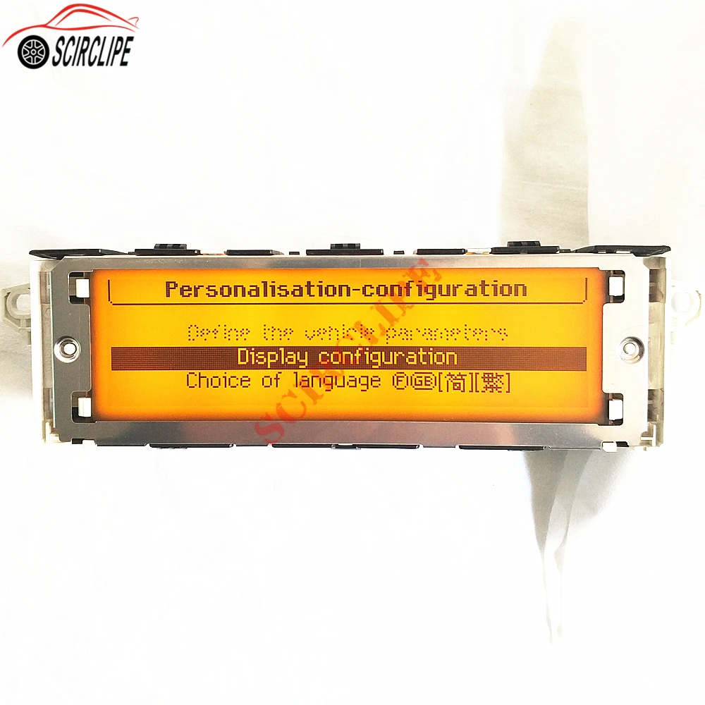 Автомобильный Желтый экран с поддержкой USB и Bluetooth 12 контактный дисплей для Peugeot 307