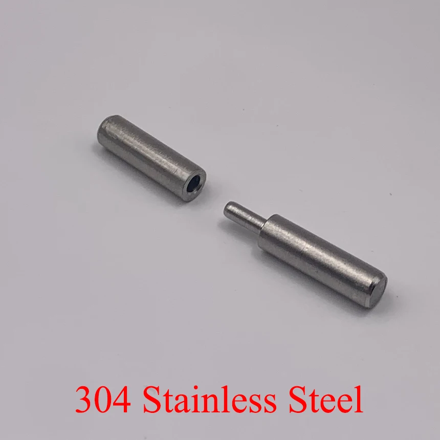 

6mm 8mm 10mm 12mm 14mm 16mm OD 40mm 50mm 60mm 70mm Legnth 201 304 Stainless Steel Cylinder Heavy Shaft Rotating Hinge Door Pivot