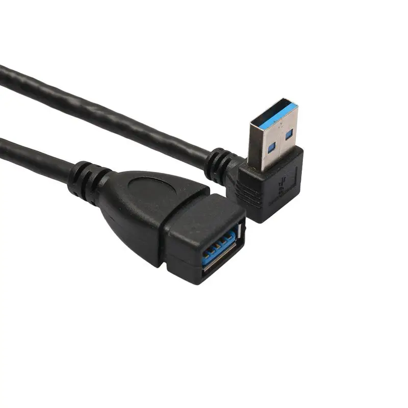 USB 3 0 правый угол 270 градусов удлинитель Кабель адаптер Папа мама шнур 20 см|Кабели