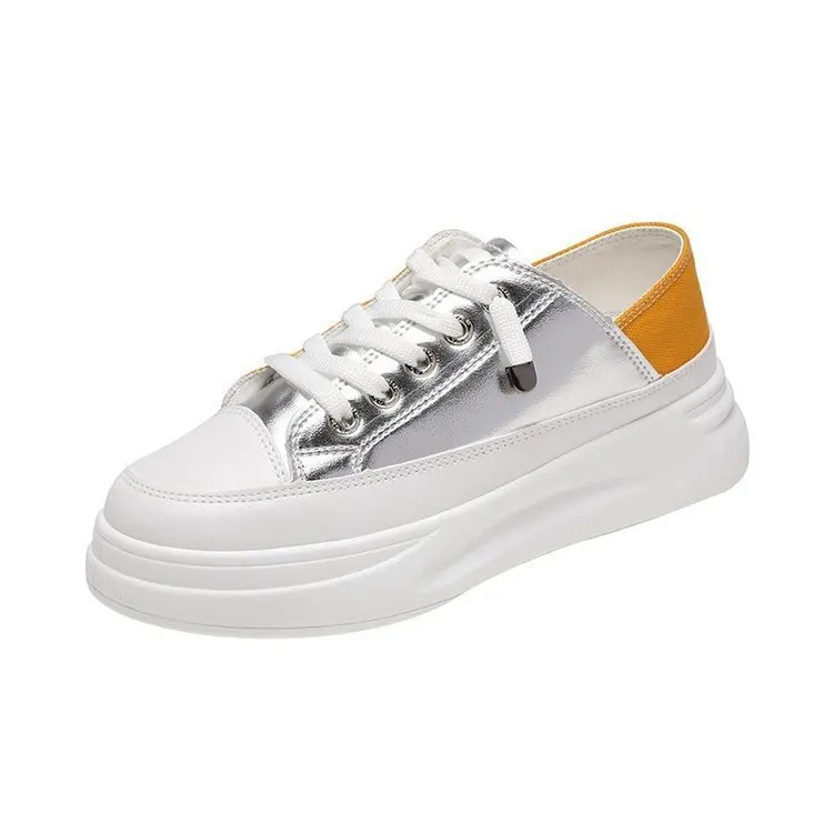 

Shoes Woman Flats Round Toe Autumn Wedge Basket 2021 Casual Female Sneakers Modis Clogs Platform Dress Fall Cross Small Sports C