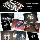 Шнурки отражающие лента популярной повседневной походной обуви, светоотражающая Предупреждение полоса безопасности