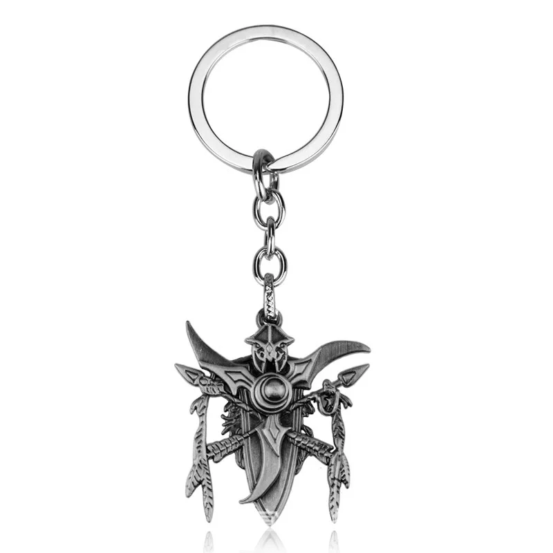 WOW World of Warcraft Frostmourne Keyring Keychain High Quality Game HearthStone Key Chain Sword Hammer Axe Weapon Rings | Украшения и