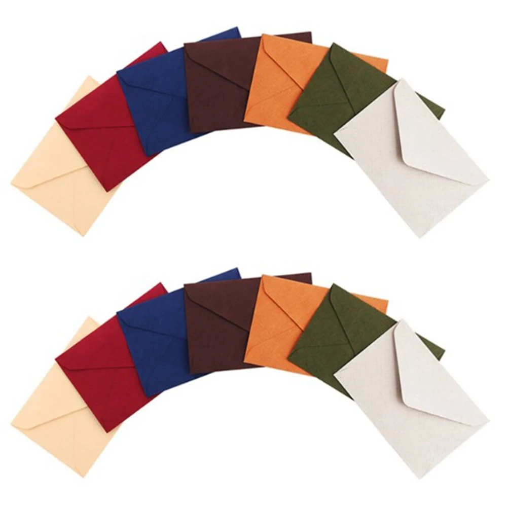 Бумажные конверты в стиле ретро с конопляной текстурой 20 шт./упак.|Бумажные