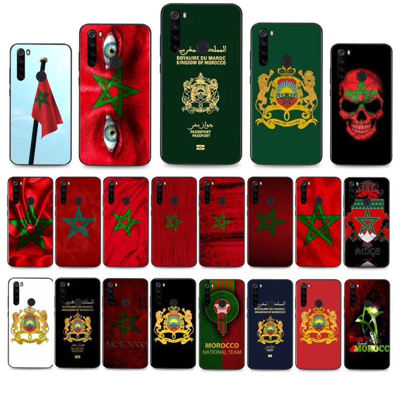 

Morocco Flag Coat Of Arms Passport Phone Cases For Xiaomi Redmi Note10 Pro Note8 Pro 8T Note9 9S Redmi8 8A Note7 Pro 9C X3