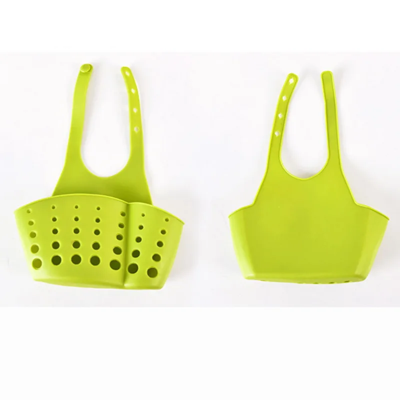Familysky Hanging Storage Holder Adjustable Snap Sink Sponge Storage Rack Hanging Basket Bathroom Accessory Kitchen Organizer