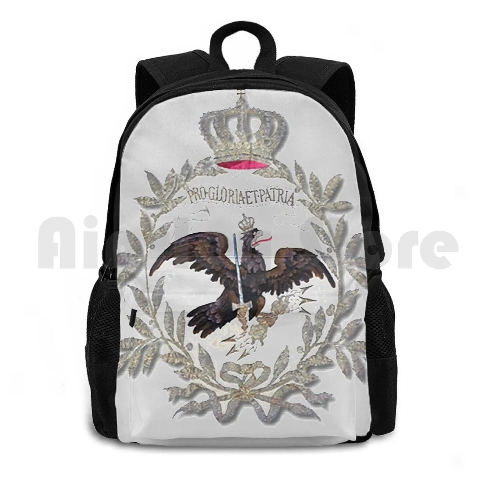 Прусский фридерикус Рекс боевой флаг сердечник дизайн наружный походный рюкзак