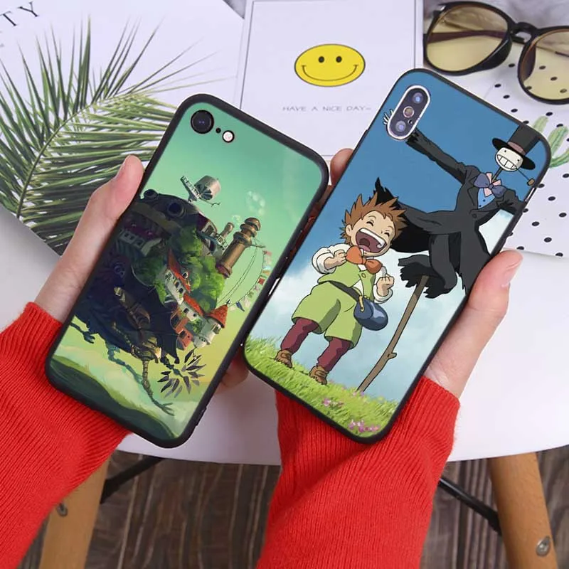 Phone Case For iPhone 11 Pro Max 2019 Soft silicone Cover Howls Moving Castle |