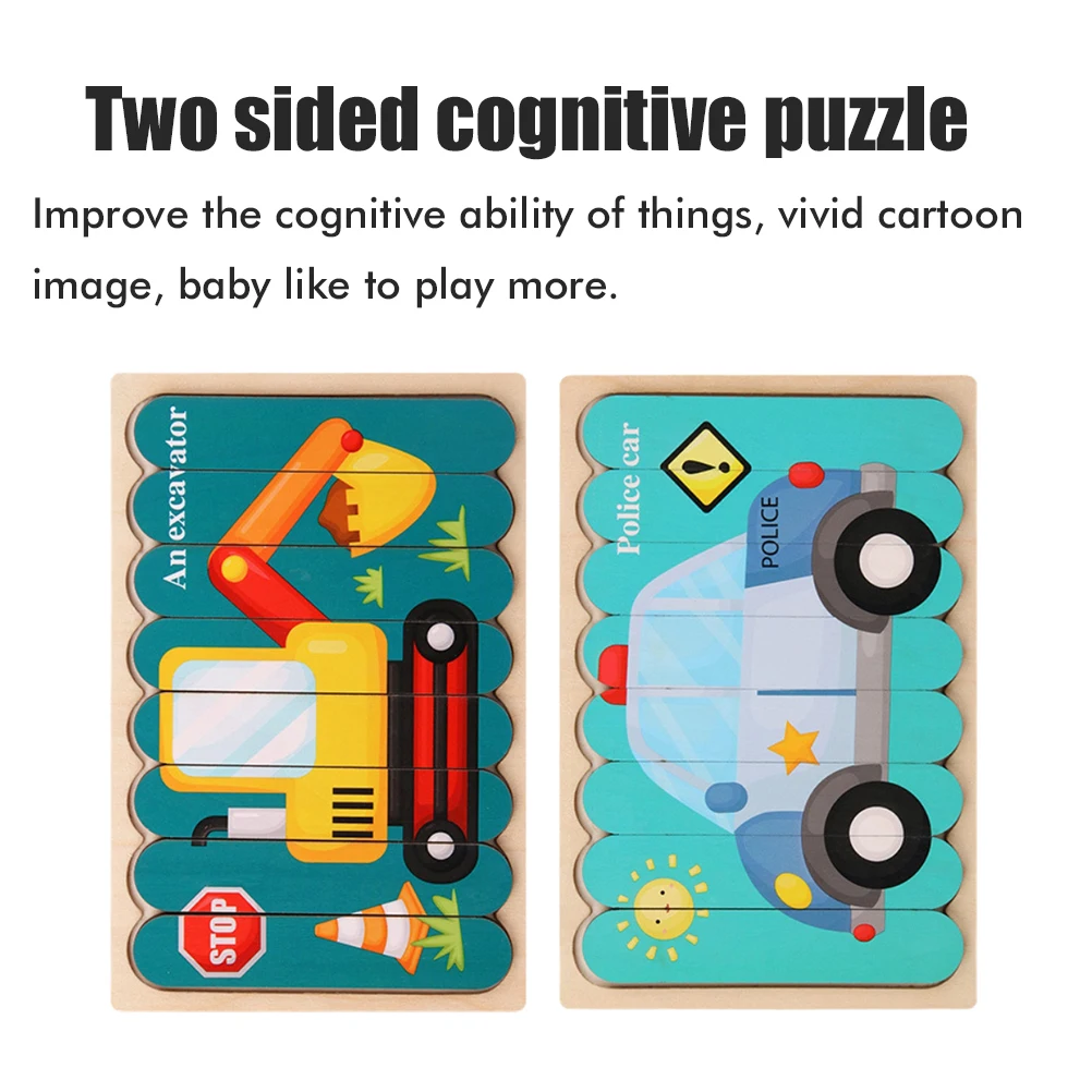 Деревянные пазлы образовательные головоломки для детей раннего образования