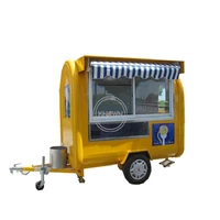outdoor street food cart mobile food trailer kitchen equipment dining car fast food kiosk customizabled