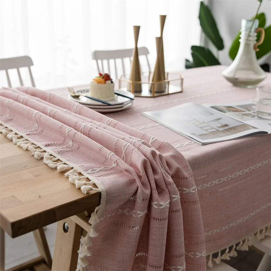 Скатерть для стола в полоску из искусственного скатерть мешковины обеденного