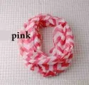 pink 16 цветов, шеврон, волнистый принт, бесконечный шарф, лето, весна, для девочек, петля, Детские кольца, шарфы, аксессуары для малышей, детский снуд - Цвет: pink