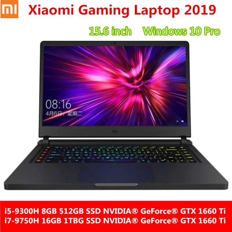 Xiaomi Mi ноутбук для игр 2019 15 6 дюймов процессор Intel Core i5 9300H/i7 9750H GeForce GTX 1660Ti ГБ DDR6 144 Гц