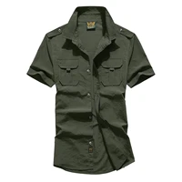 mens outdoor quick drying shirt male military uniform short sleeves thin waterproof tactical shirt casual tracksuit