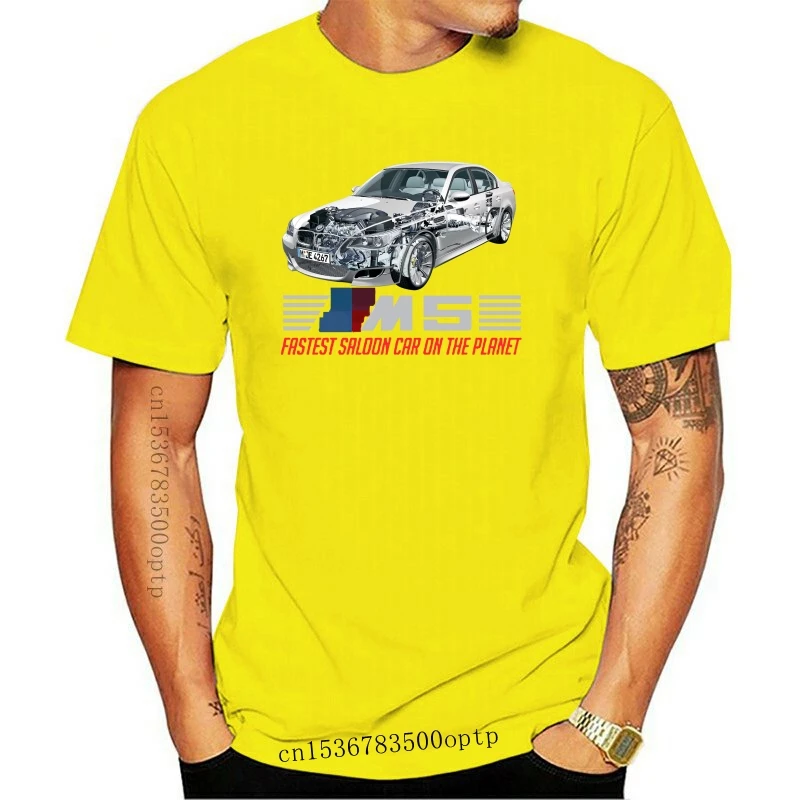 

New Tshirt Homme 2021 2021 Sleeve Harajuku Tops E60 M5 Fastest T-Shirt E60 M5 Fastest Saloon Car On Planet cool Tee shirt