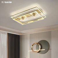 nordic led ceiling light with fan for bedroom controlled by remote surface mounted chandelier lamps