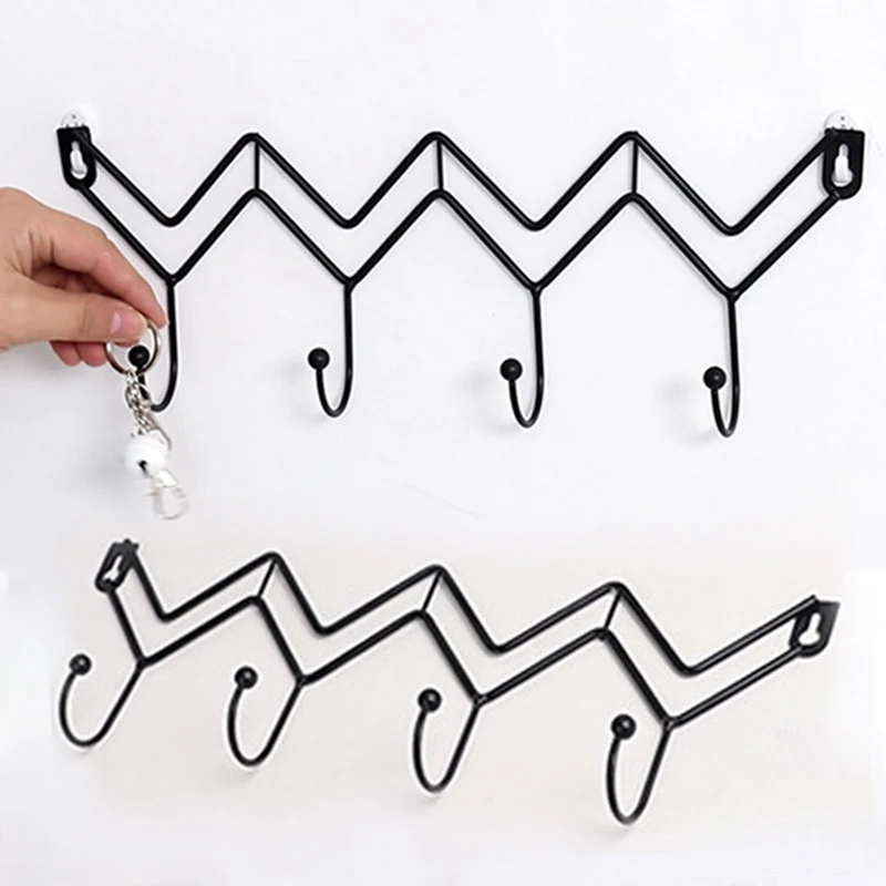 Распродажа-крюк для хранения с 4 Крючки Настенные вешалка крючок ключи шляпа