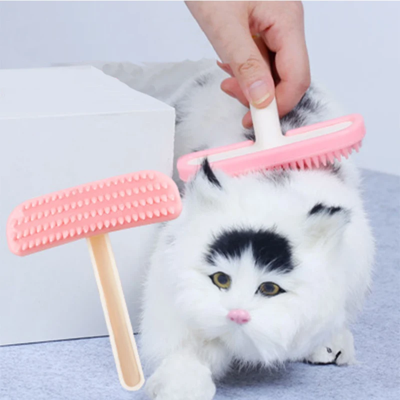 Силиконовая расческа для ухода за собакой купания Массажная щетка мытья волос