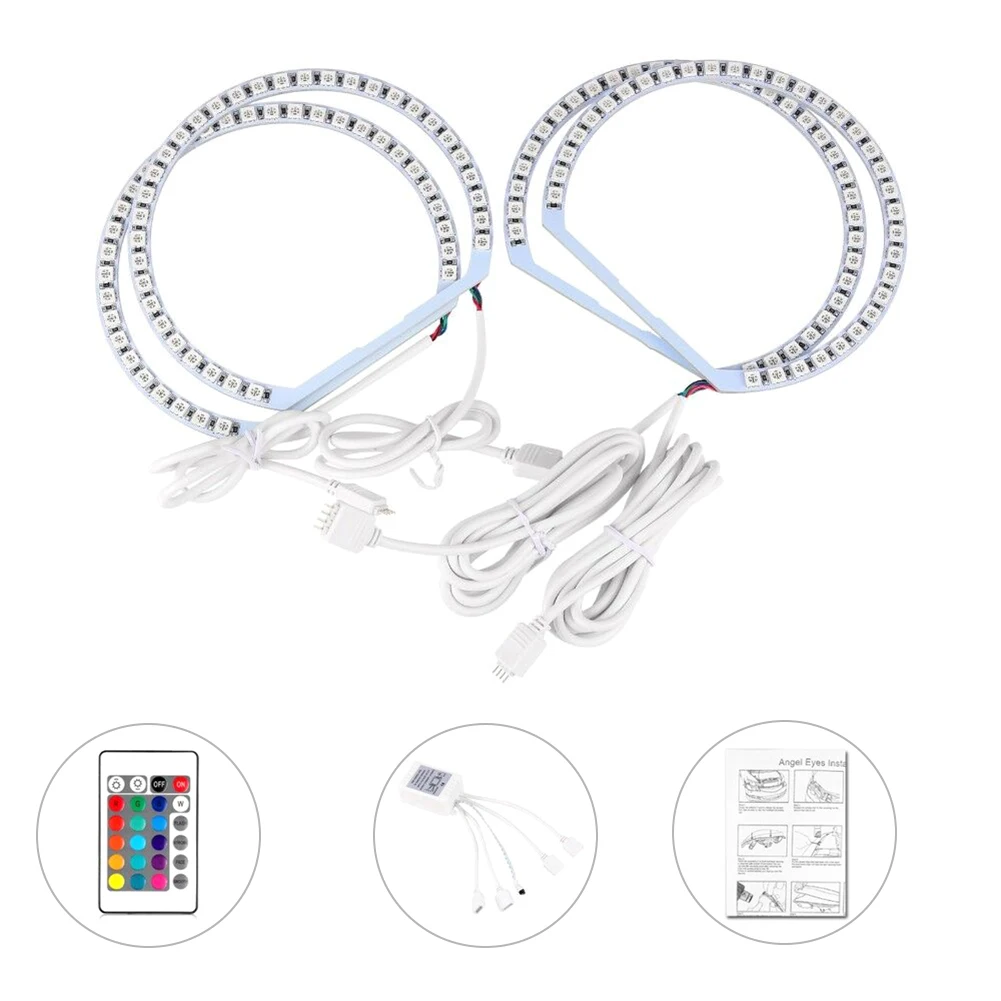 Новинка для BMW E36 E38 E39 E46 Многоцветный 5050 RGB Вспышка SMD Led Ангельские Глазки Halo