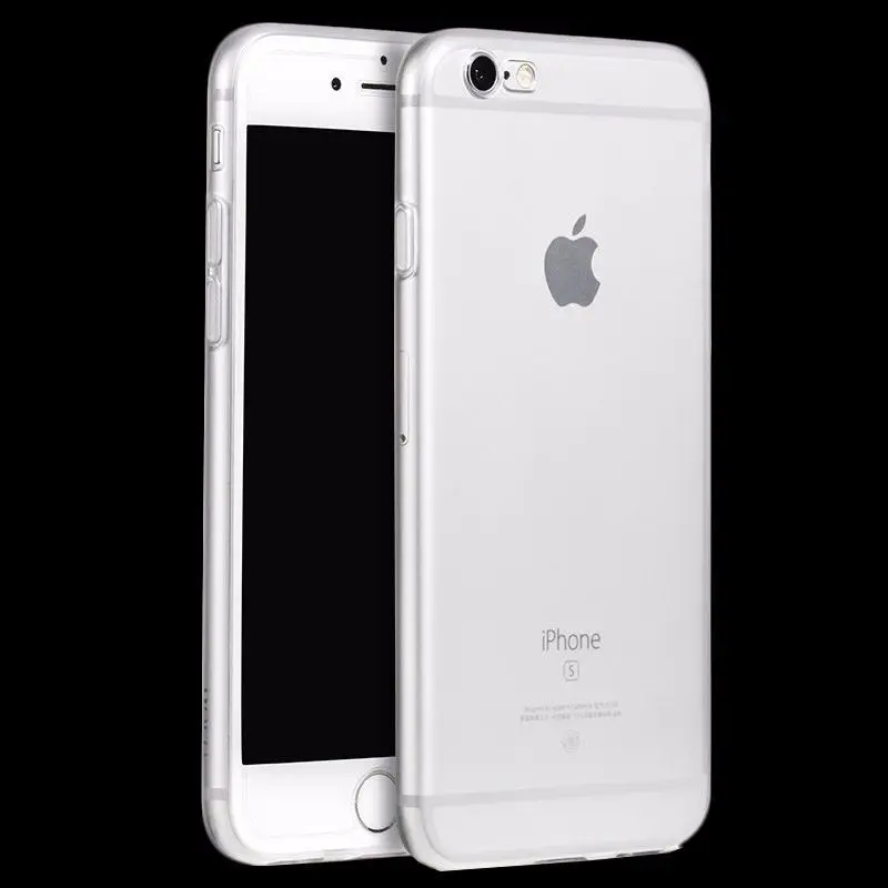 Прозрачный мягкий чехол из ТПУ для Apple Phone 6 6s 7 8 Plus X XR XS MAX Защита от падения задняя