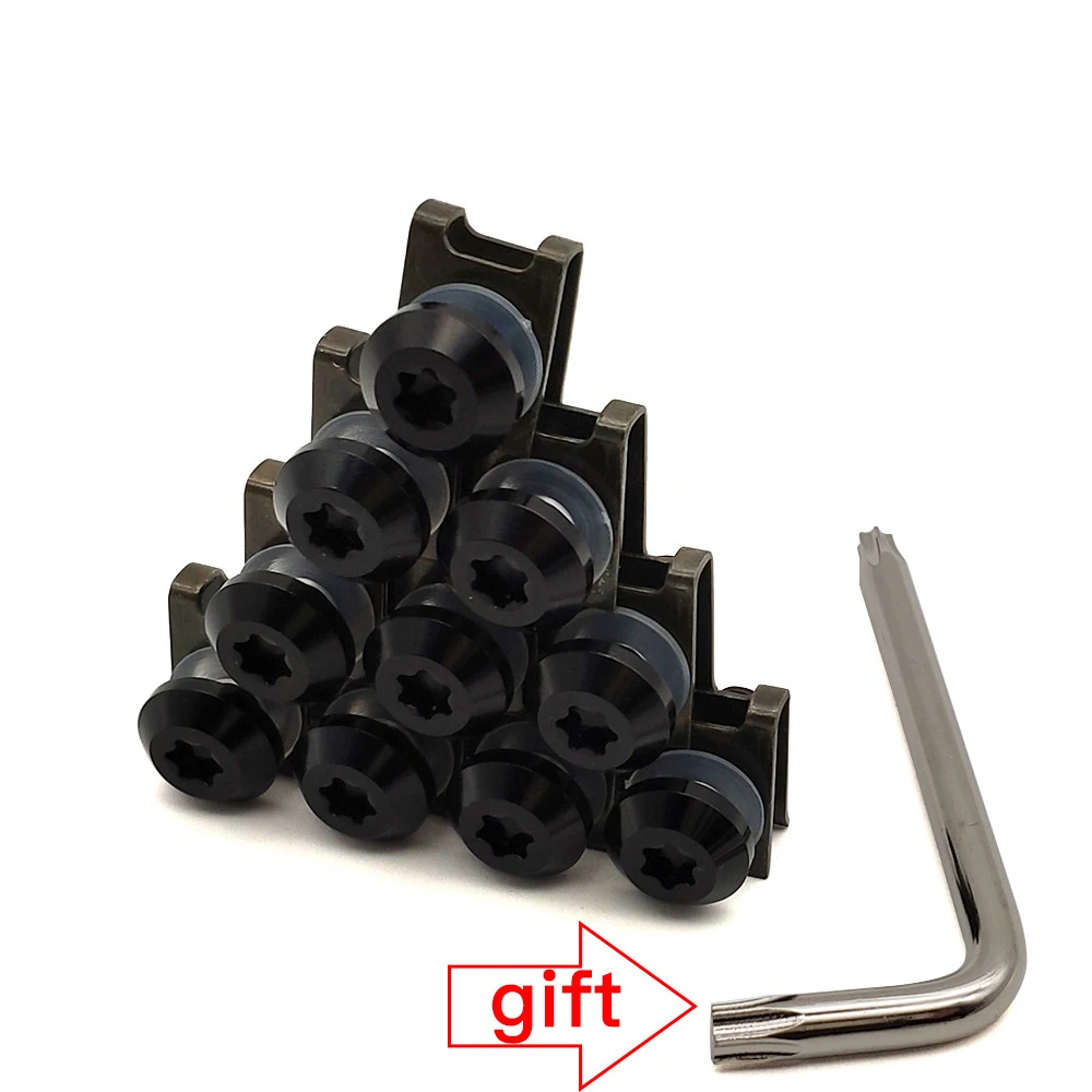 Алюминиевый мотоцикл 6 мм обтекатель болты крепежные зажимы винтовые Пружинные