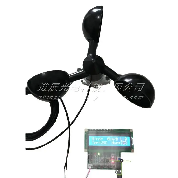 51 SCM Anemometer Design wind speed sensor Temperature and humidity display electronic production DIY