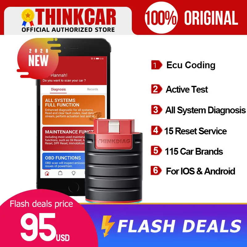 ThinkDiag Bluetooth диагностический сканер полная система инструмент ЭБУ кодирование