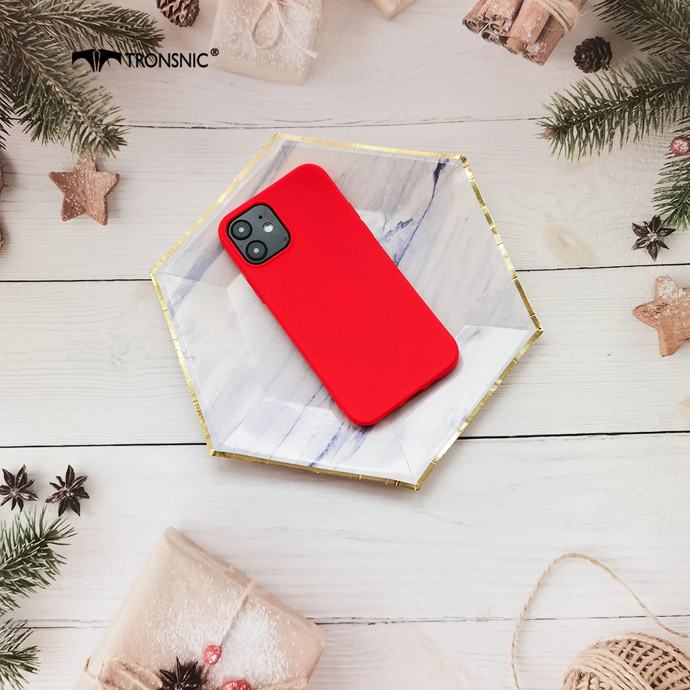Solid Red Color Phone Case for iPhone 12 Pro Max Mini Matte Black Green Soft Luxury Thin Case for iPhone12 Pro max Cover Fashion