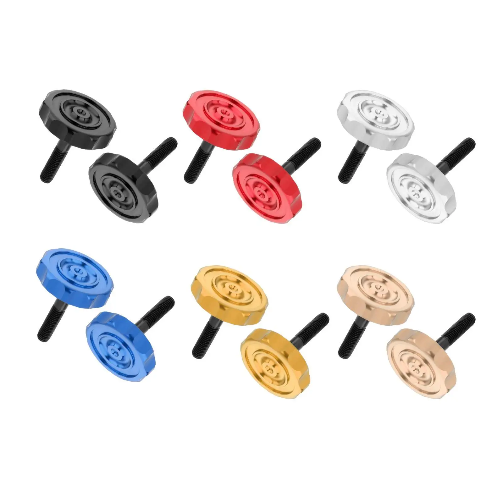 

2x Bike Hinge Clamp Levers Quick Release Buckle Lightweight for Folding Bike Parts Bicycle Parts
