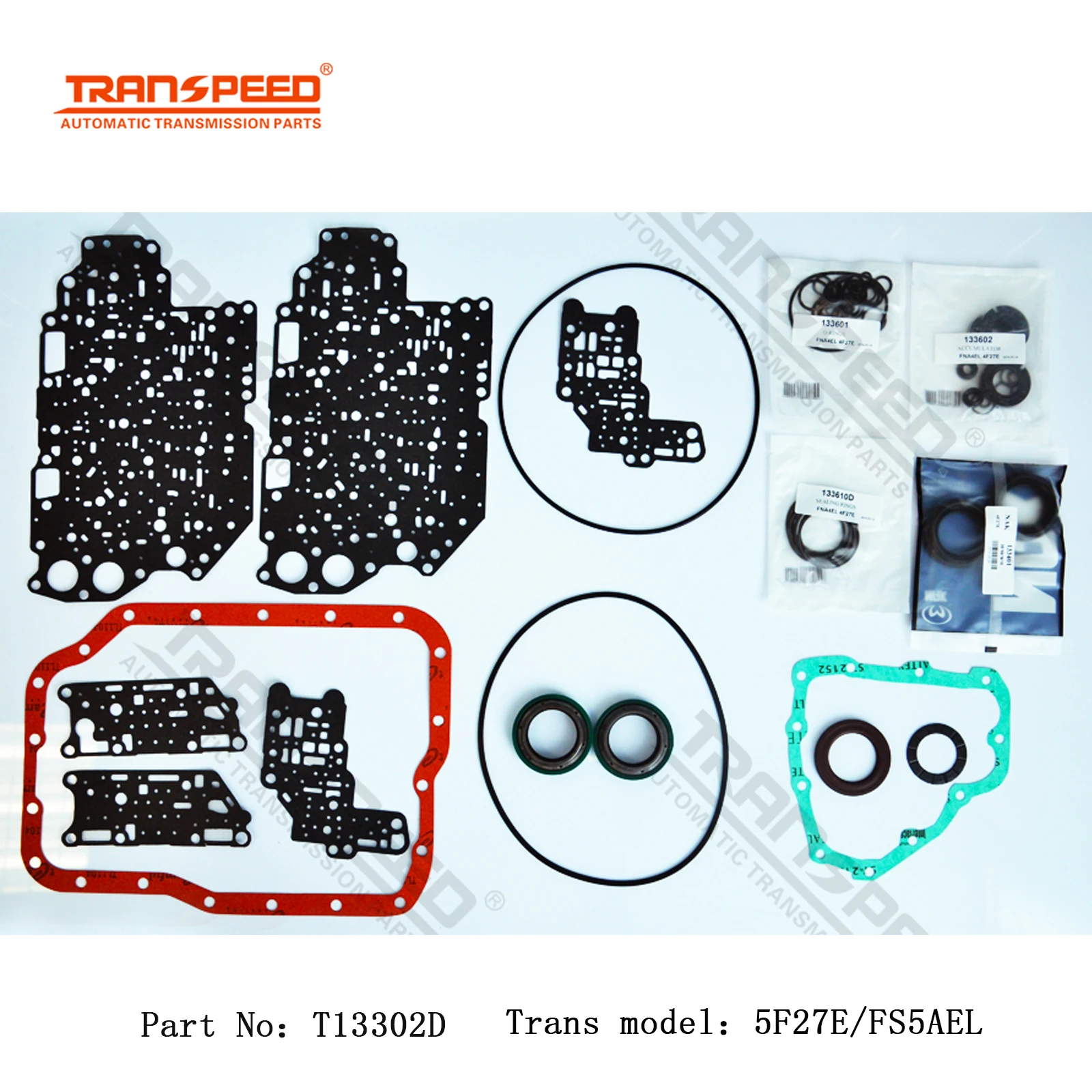 TRANSPEED 5F27E Overhaul Kit Transmission Parts Rebuild Kit T13302D For Car Accessories Rubber Rings Set