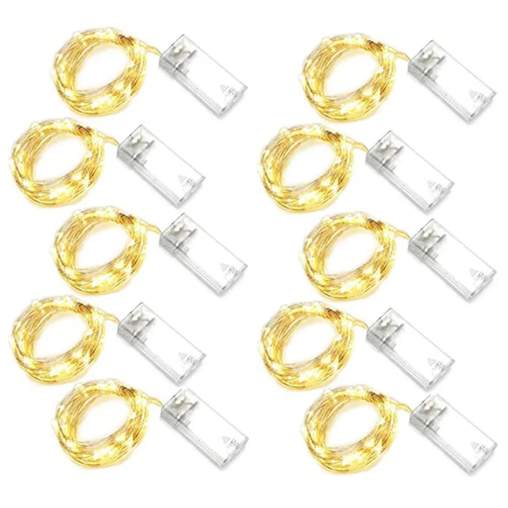 

Christmas Led 10m 5m 2m String Lights Wedding Decoration fairy Waterproof Battery Power Copper Wire Fairy lights Night Light