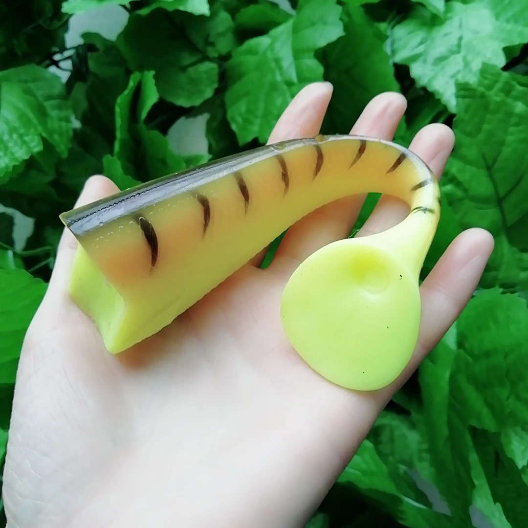 

Swolfy 2pcs 20cm 300g sea fishing head hook bait lead hook T-tail lead head hook soft fish