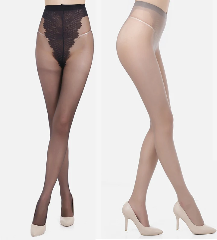 2 black 2 gray 4pcs Ultra Thin Sexy Soft Ladies Women Transparent Tights Silk Stockings Nylon Good Elasticity Durable Wear-resisting - Цвет: 2 black 2 gray