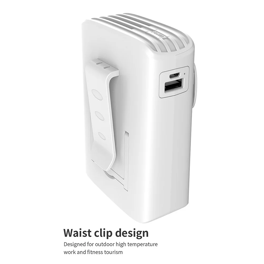 

1Pc Rechargeable Portable 3 Strong Wind Speed Summer USB Charging Desktop Outdoor Hanging Waist Mini Cooling Fan