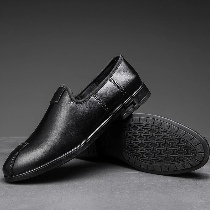 

Casual Fashion Shoes Breathable Casual Shoes Men Leather Zapatos De Hombre Men's Flat 2020 Informales Leisure Mens