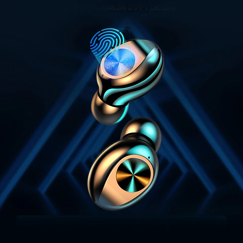 ALECUCI F9-10 Wireless Earphones Bluetooth 5.0 Headphones Deep Bass Stereo Sports Headsets Earbuds with Mic LED Battery Display |