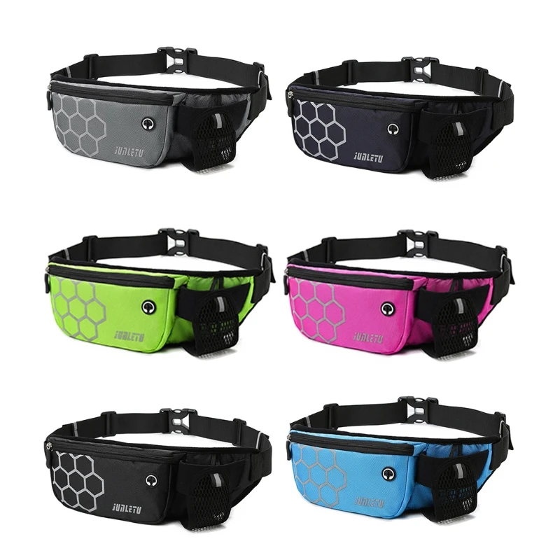 

Women Men Waist Running Belt Pack Pouch Gym Fitness Water Bottle Cell Phone Bag Direct Transportation Dropshipping
