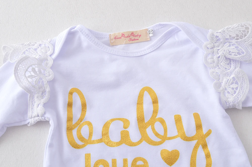 2 шт. комплект! Осенняя одежда для новорожденных девочек хлопковый комбинезон с