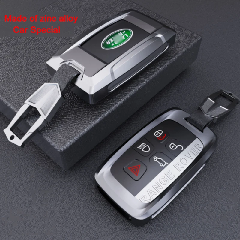 

New Key Case Creation for Land Rover Discovery Rang Rover Sport Evoque LR4 XE LR2 5 Buttons Smart Remote Fob Cover Auto Keychain